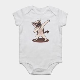 'Dabbing Dancing Kitten' Funny Dabbing Animal Gift Baby Bodysuit